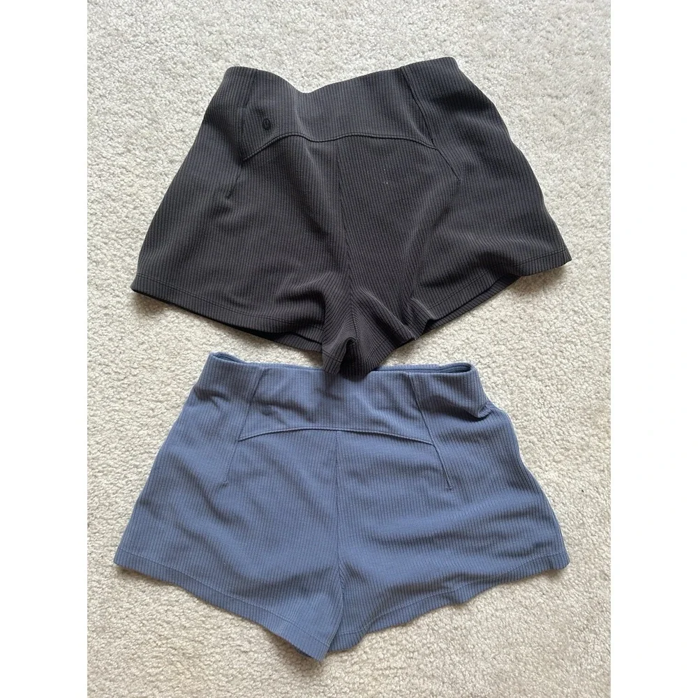 Lululemon Softstreme Ribbed High Rise Shorts 2